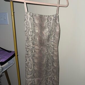 Urban Outfitters Snake Print Slip Dress